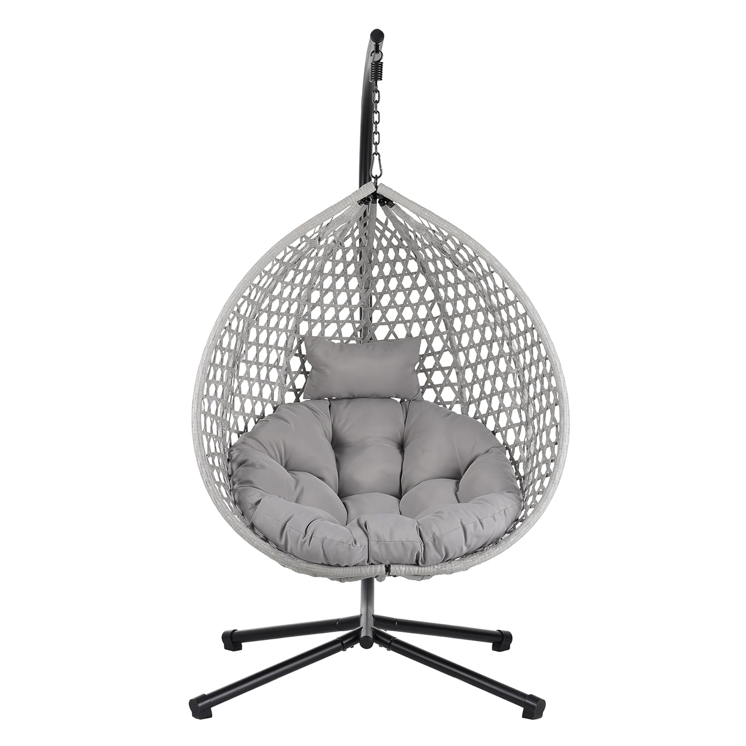 Outdoor Furniture Hdpe - Foldable HDPE Rattan Hanging Egg Chair
