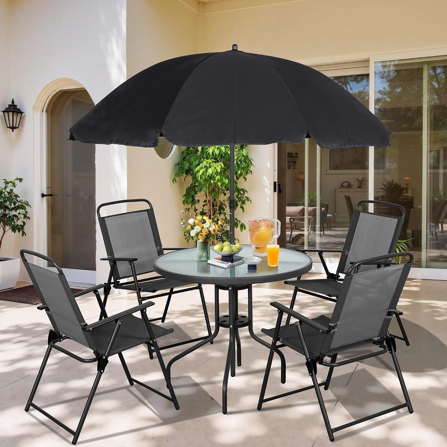 Outdoor Furniture Deals - Metal Patio Dining Set Outdoor Folding
