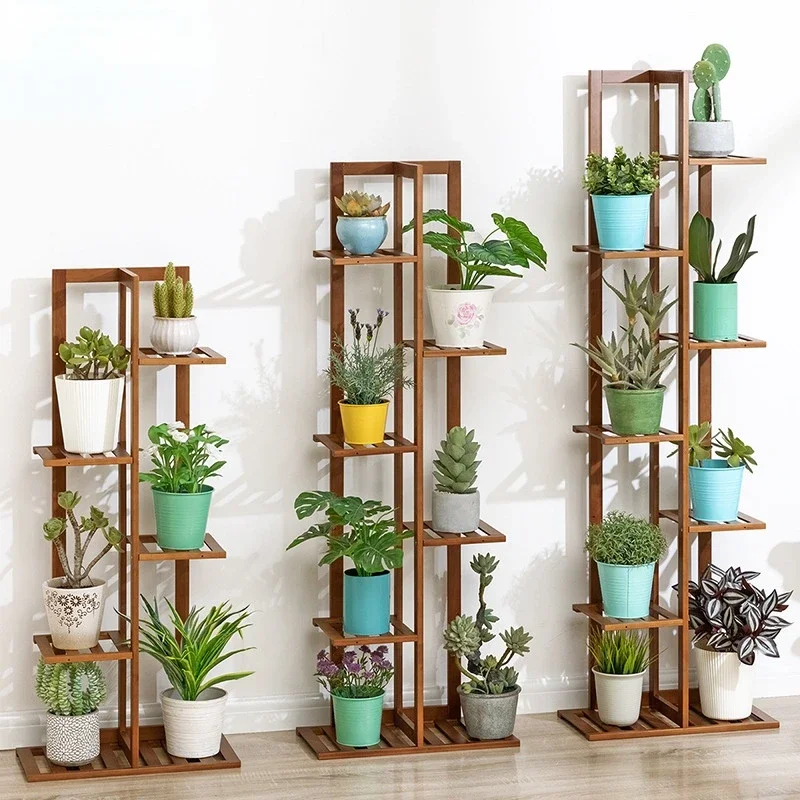 Outdoor Furniture On Sale - Balcony Garden StandHealthy Bamboo Flower Storage
