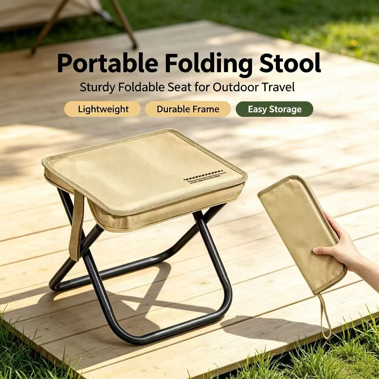Outdoor Furniture Used - Magza Portable Folding Stool Ultra Light