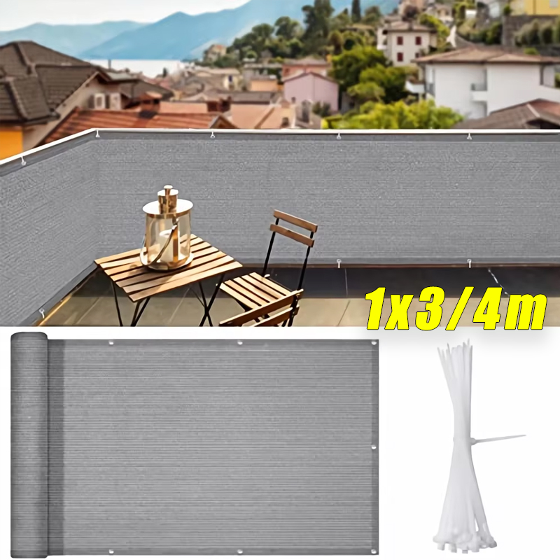 Outdoor Furniture Hdpe - 4x1M Balcony Privacy Screen Heavy Duty