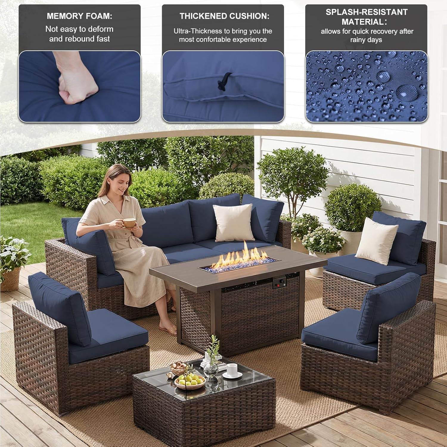 8 Pieces Patio Furniture Sets  - Outdoor Furniture Deals ulasan dan harga