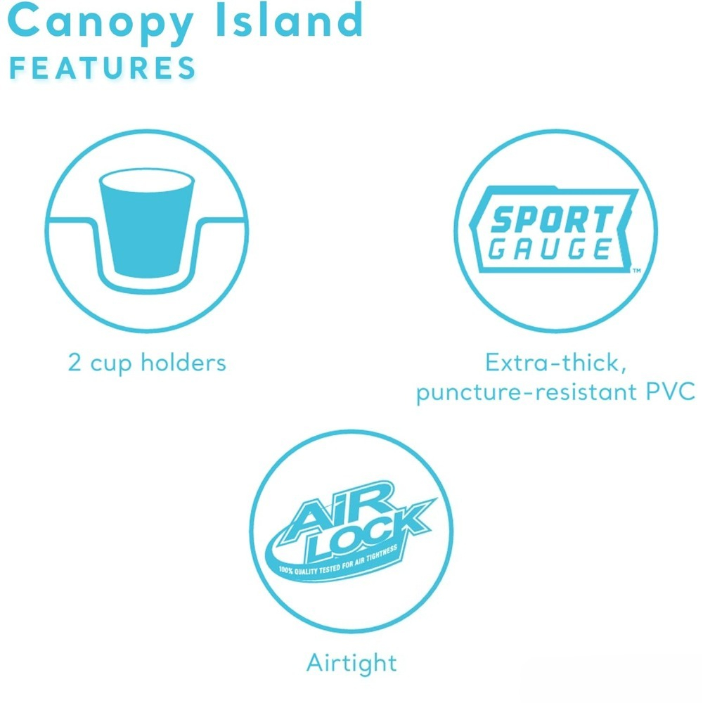 Canopy Island Inflatable Pool  - Outdoor Furniture For Pool ulasan dan harga