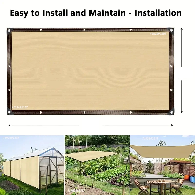 4x5m Beige Shading Net, UV Pro - Outdoor Furniture Hdpe ulasan dan harga