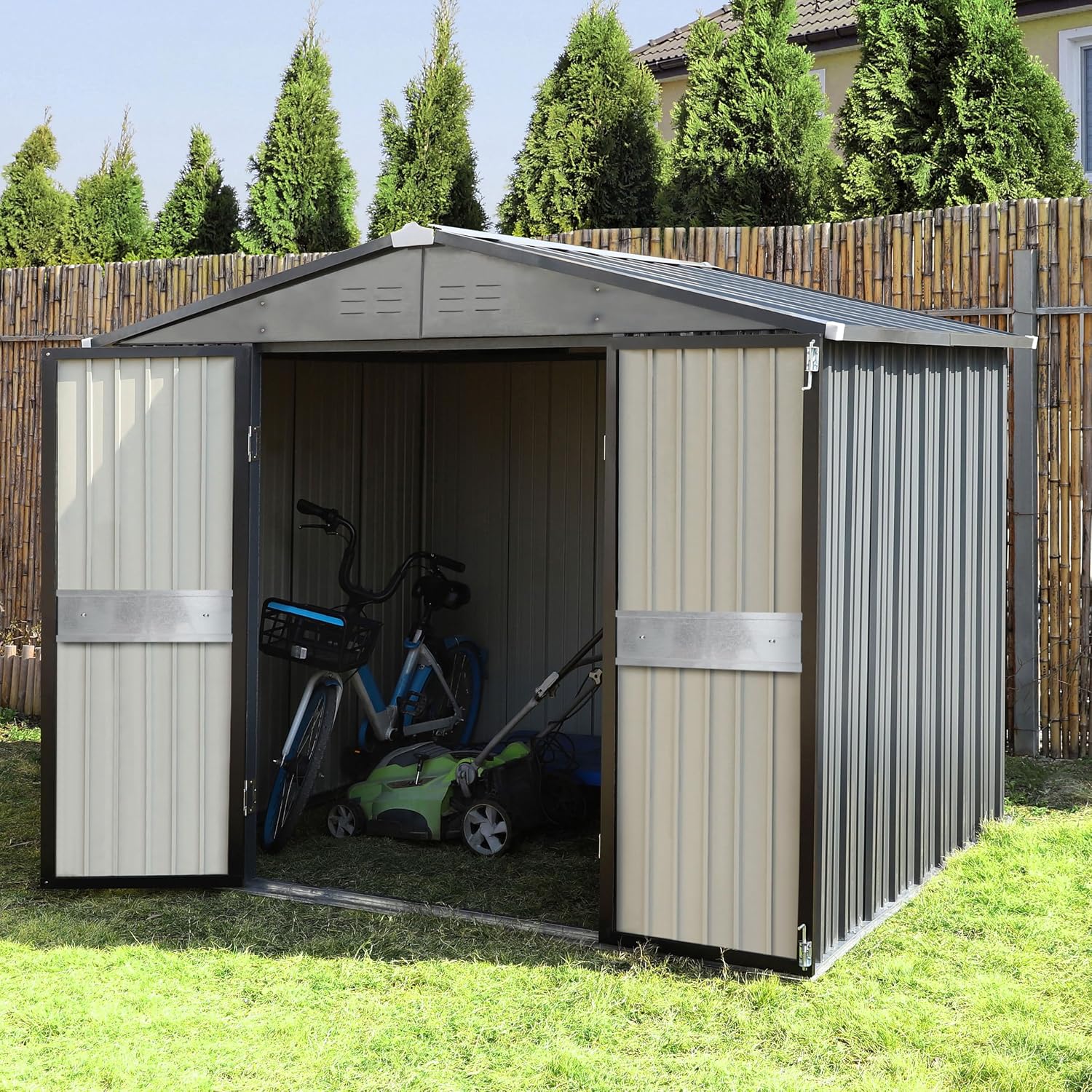 10' x 10' Outdoor Storage Shed - Outdoor Furniture With Storage ulasan dan harga