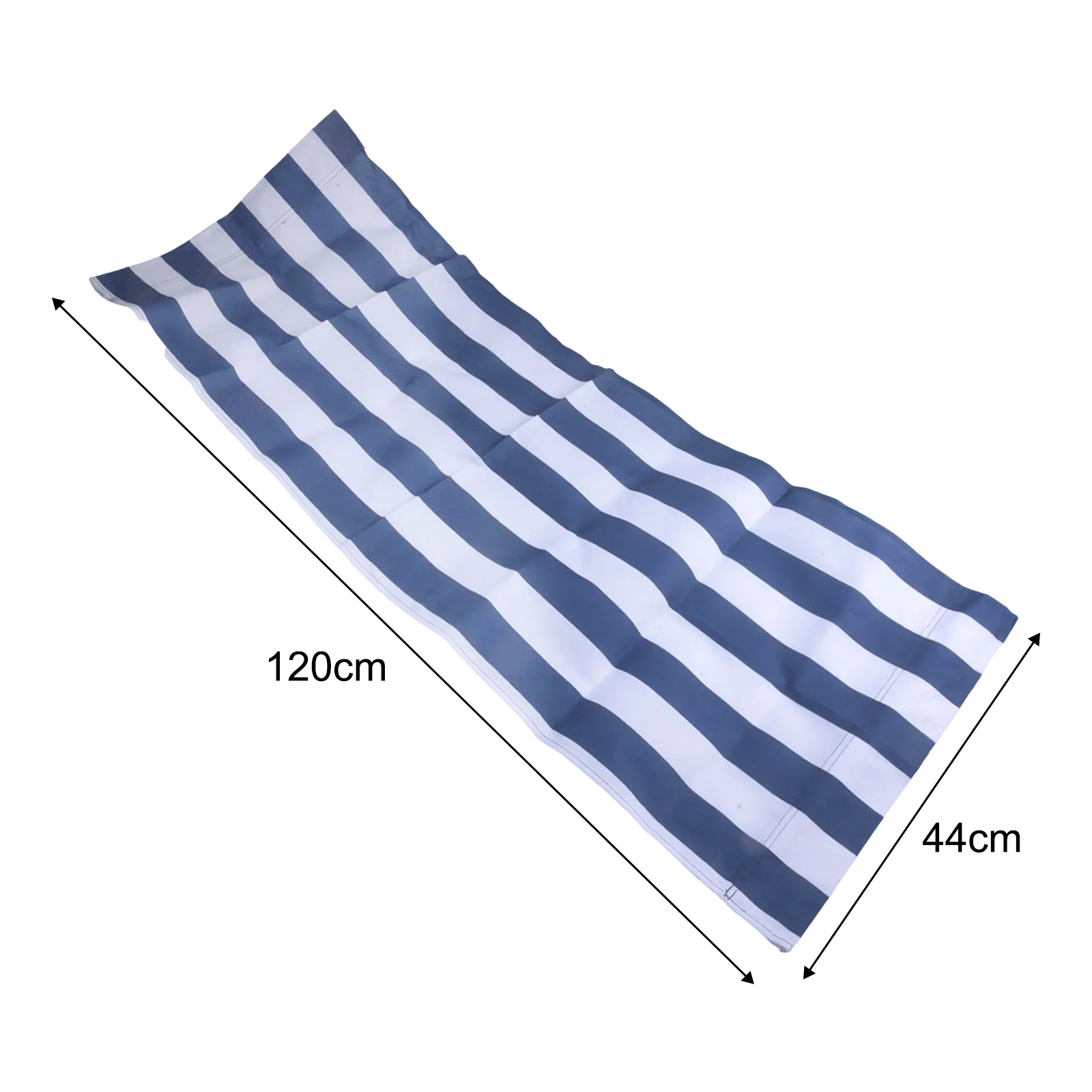 120x45cm White Blue Striped Po - Outdoor Furniture Replacement Fabric ulasan dan harga