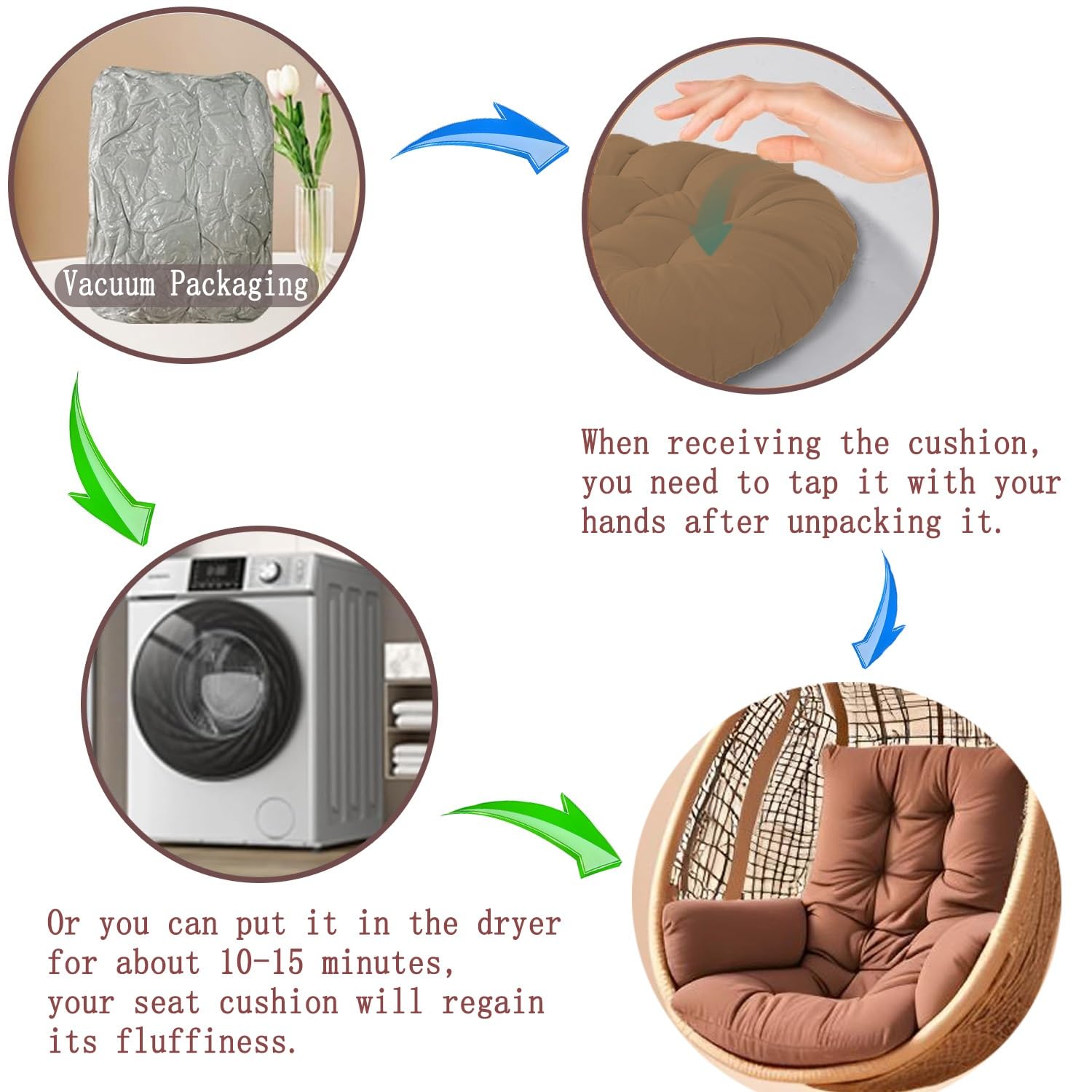 Egg Chair Cushion Replacement, - Outdoor Furniture Replacement Fabric ulasan dan harga
