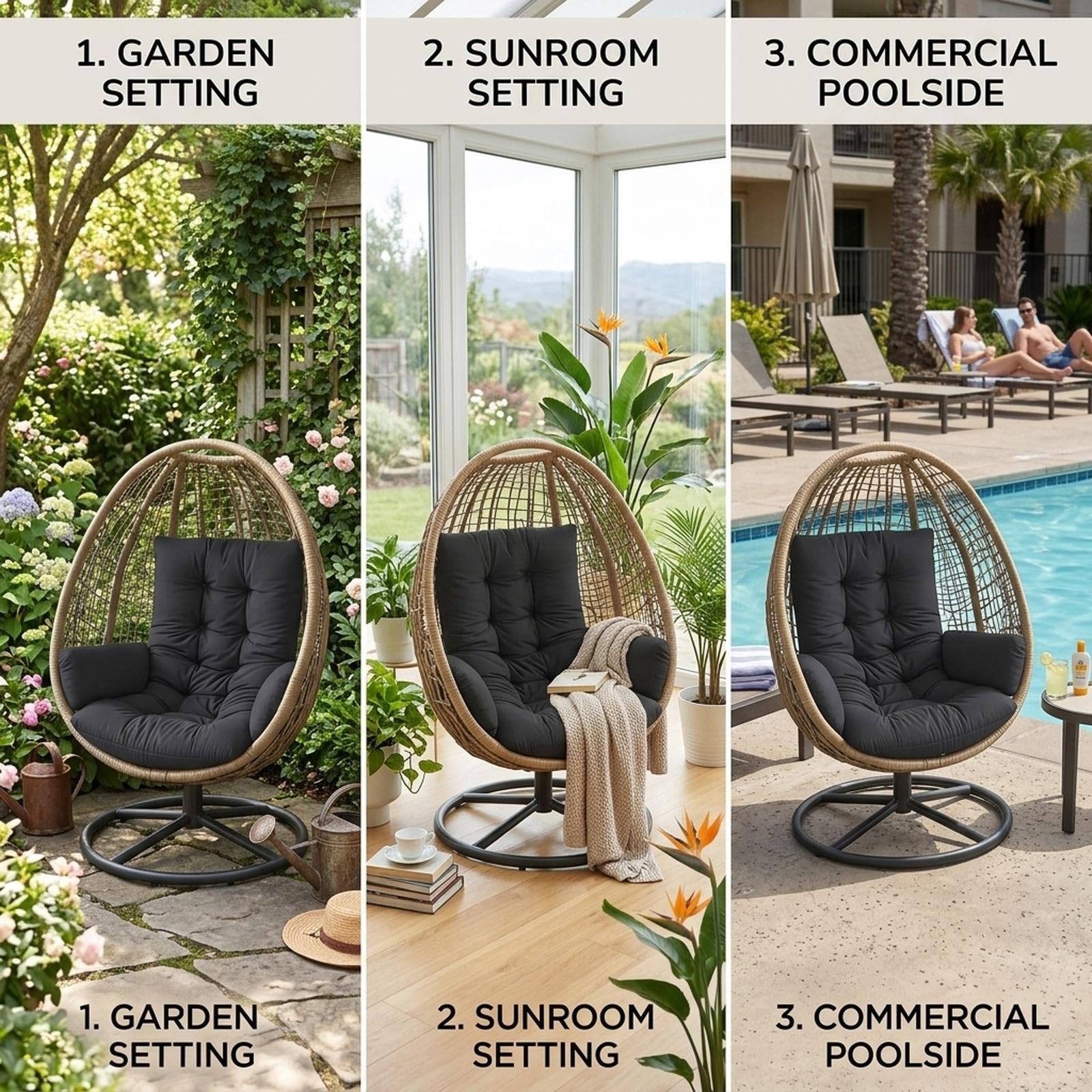 Egg Chair Cushion Replacement, - Outdoor Furniture Replacement Fabric ulasan dan harga