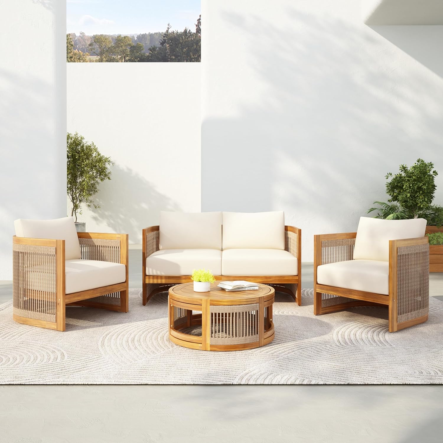 4-Piece Patio Conversation Set - Outdoor Furniture Deals ulasan dan harga