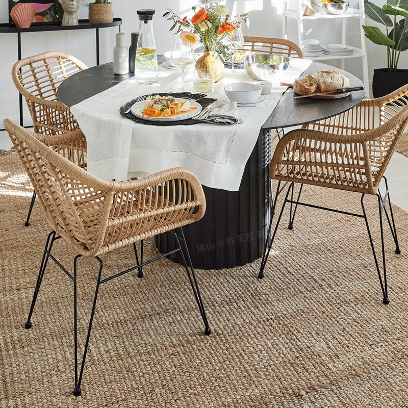 MOMO Ins Rattan Outdoor Balcon - Outdoor Furniture Deals ulasan dan harga