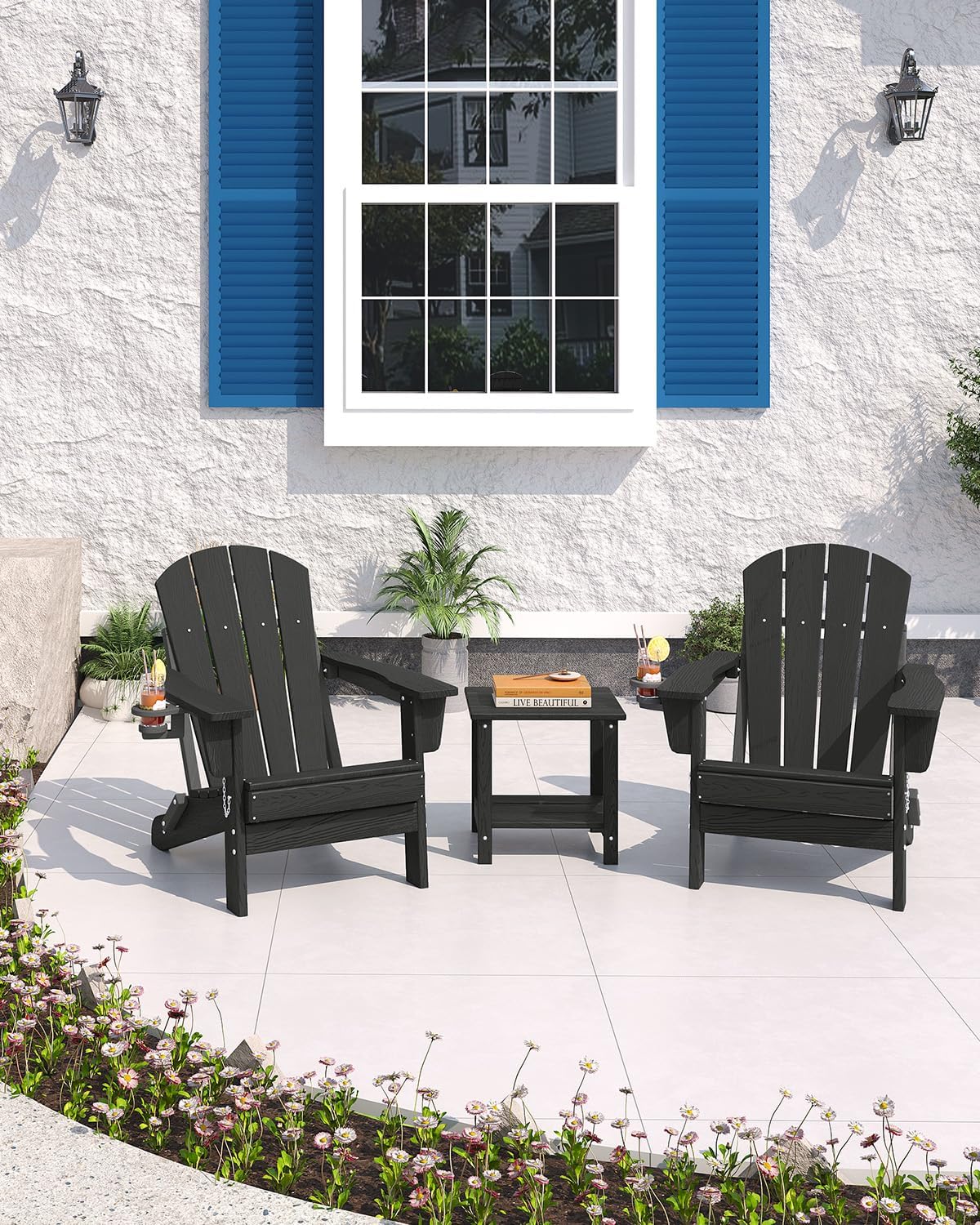 Folding Adirondack Chair HDPE  - Outdoor Furniture Hdpe ulasan dan harga
