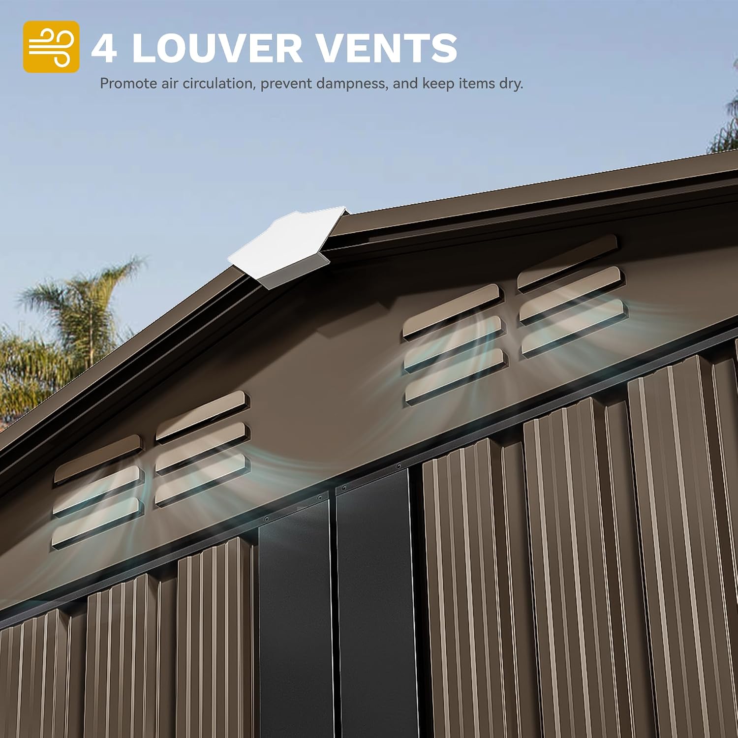 6x4ft Metal Outdoor Storage Sh - Outdoor Furniture With Storage ulasan dan harga