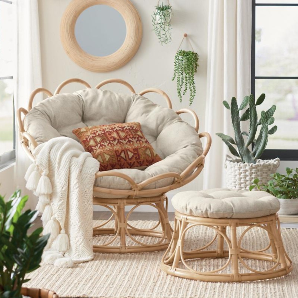 #Bohemian Rattan Reclining Pap - Outdoor Furniture Vietnam ulasan dan harga