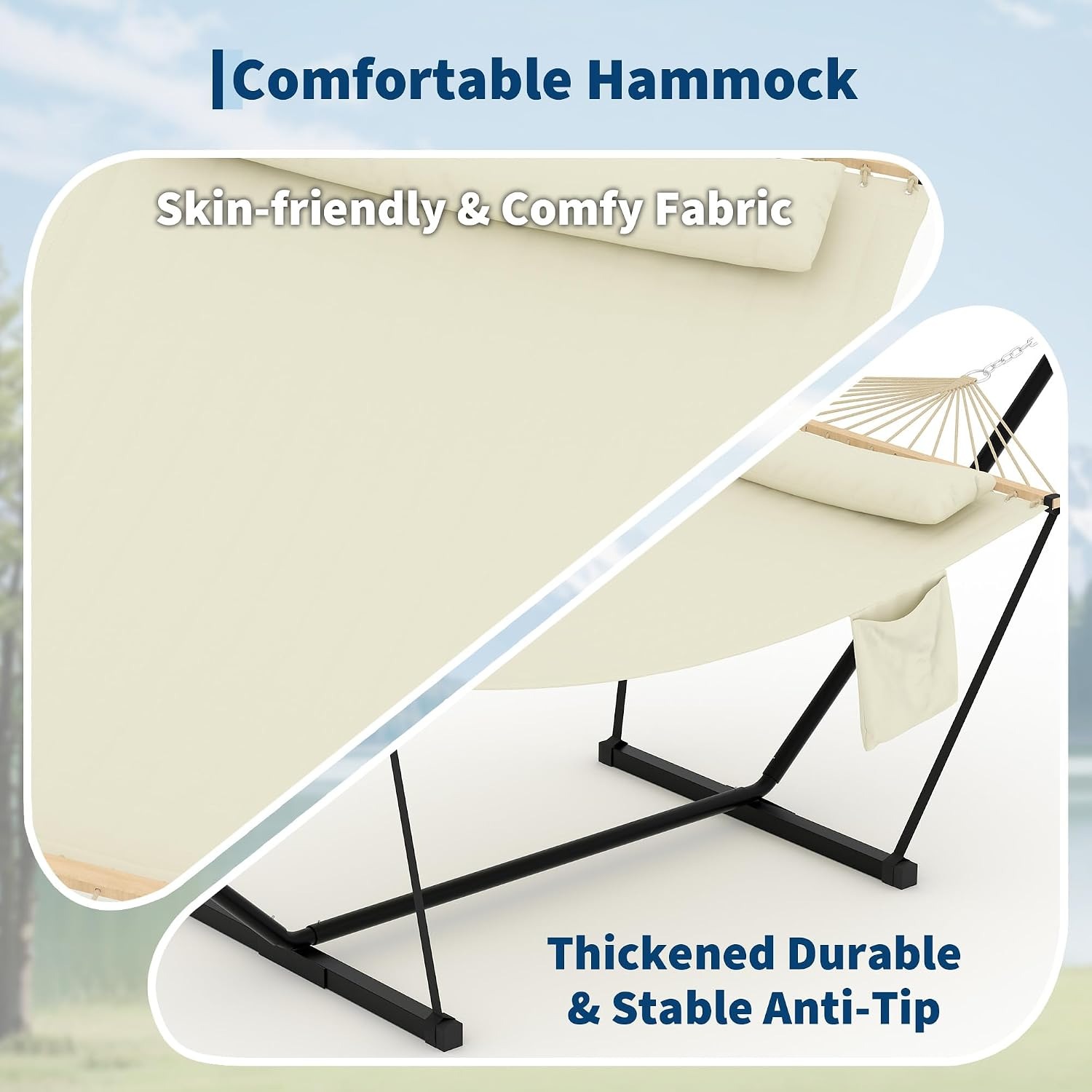 2-Person Hammock with Stand fo - Outdoor Furniture Deals ulasan dan harga