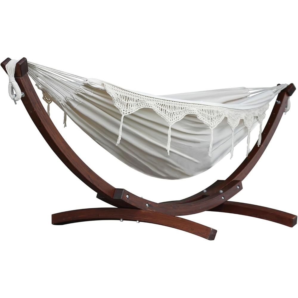 Double Cotton Hammock with Sol - Hammock With Stand ulasan dan harga