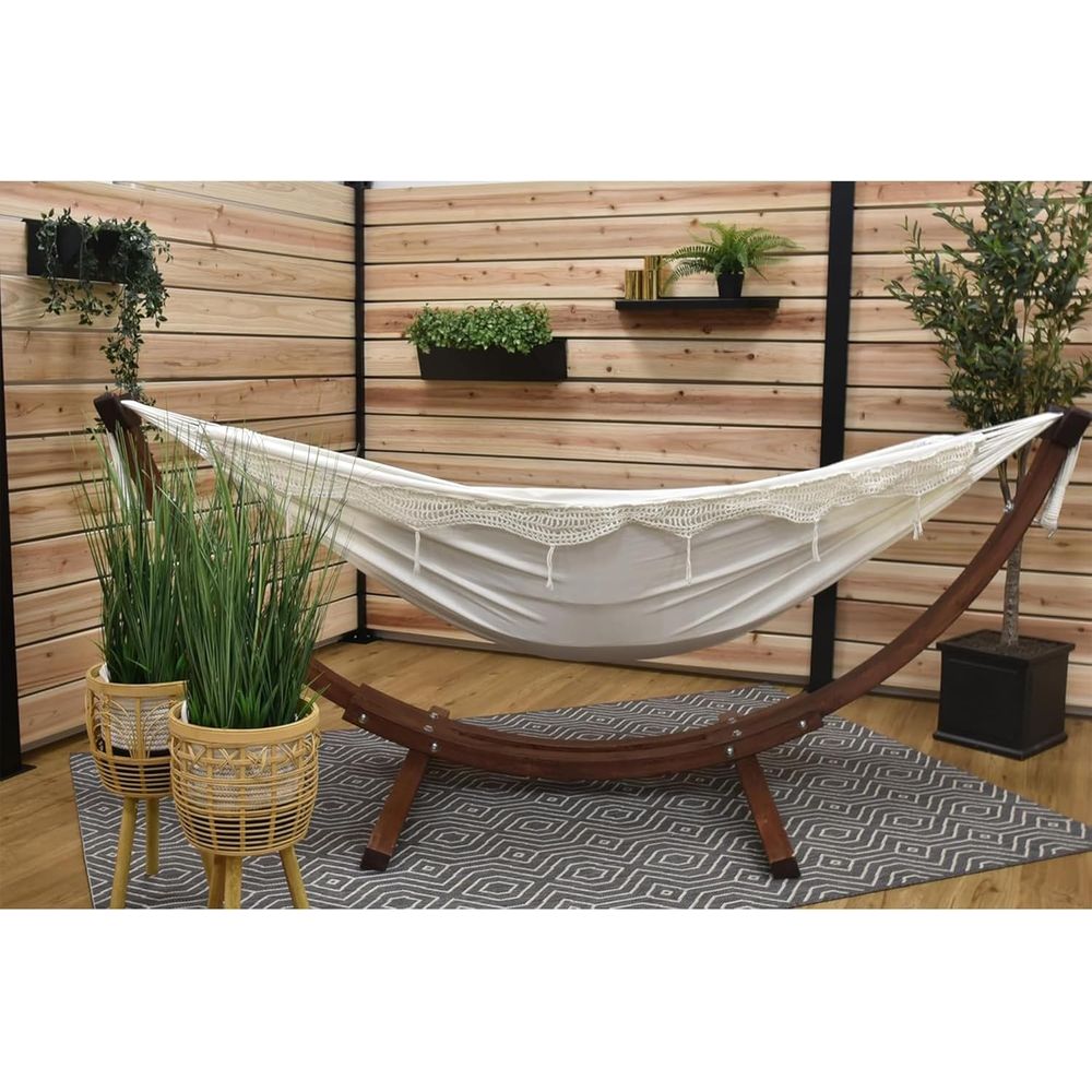Double Cotton Hammock with Sol - Hammock With Stand ulasan dan harga