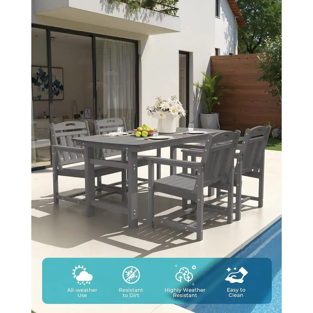 All-Weather HDPE Patio Dining  - Outdoor Furniture Hdpe ulasan dan harga