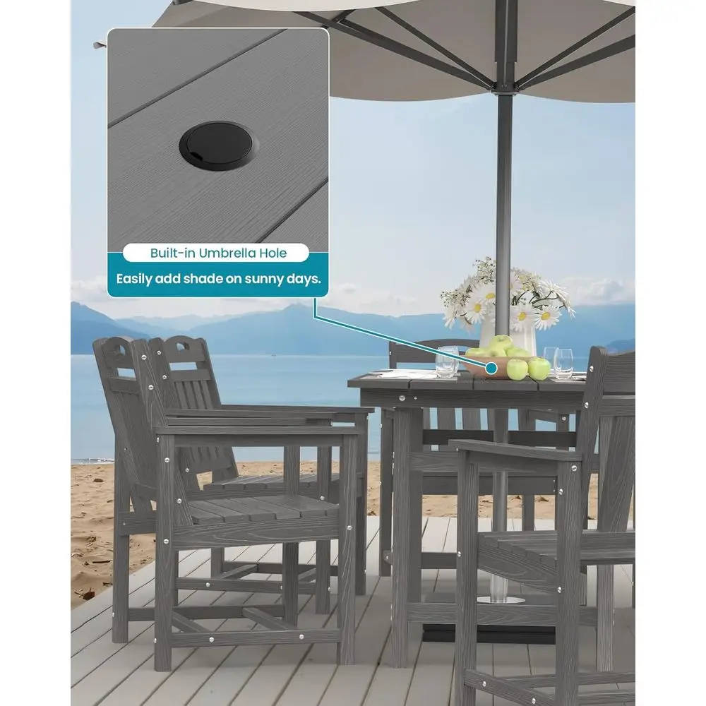 All-Weather HDPE Patio Dining  - Outdoor Furniture Hdpe ulasan dan harga