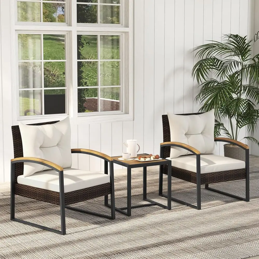 3-Piece Outdoor Wicker Furnitu - Outdoor Furniture Deals ulasan dan harga