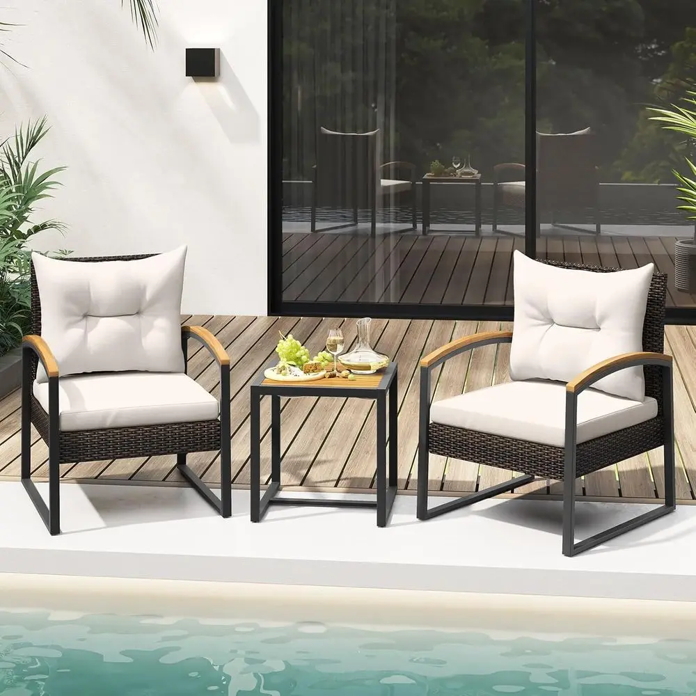 3-Piece Outdoor Wicker Furnitu - Outdoor Furniture Deals ulasan dan harga