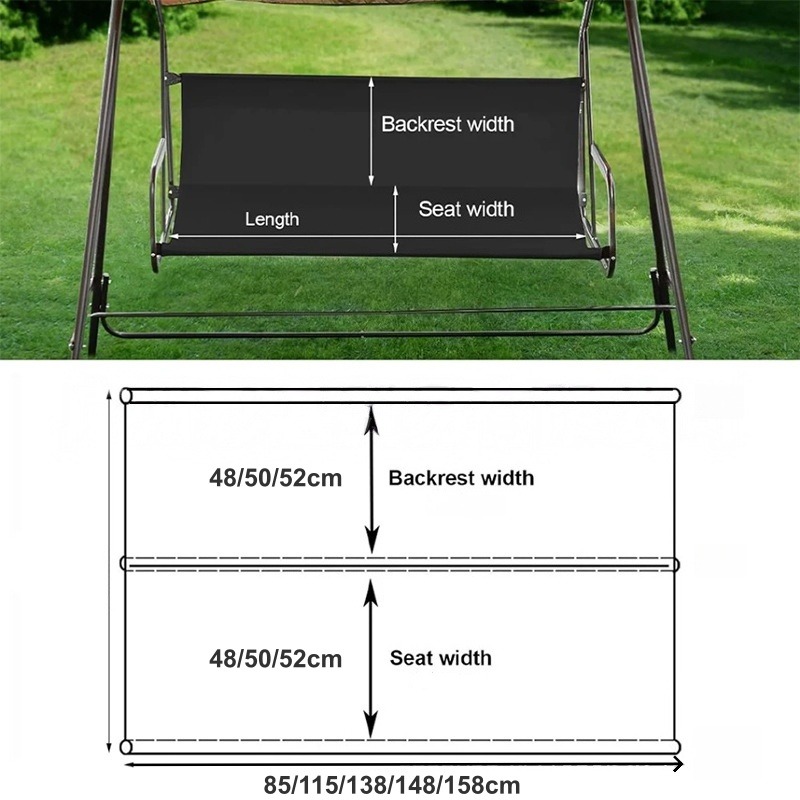 Waterproof Garden Swing Seat C - Outdoor Furniture Replacement Fabric ulasan dan harga