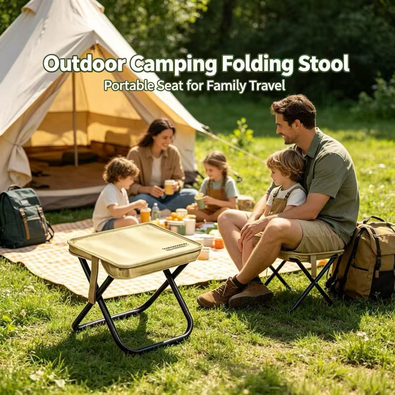 Magza Portable Folding Stool U - Outdoor Furniture Used ulasan dan harga