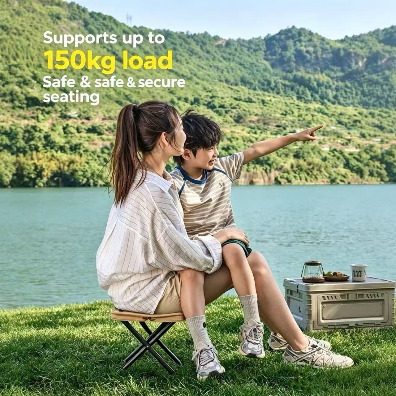 Magza Portable Folding Stool U - Outdoor Furniture Used ulasan dan harga