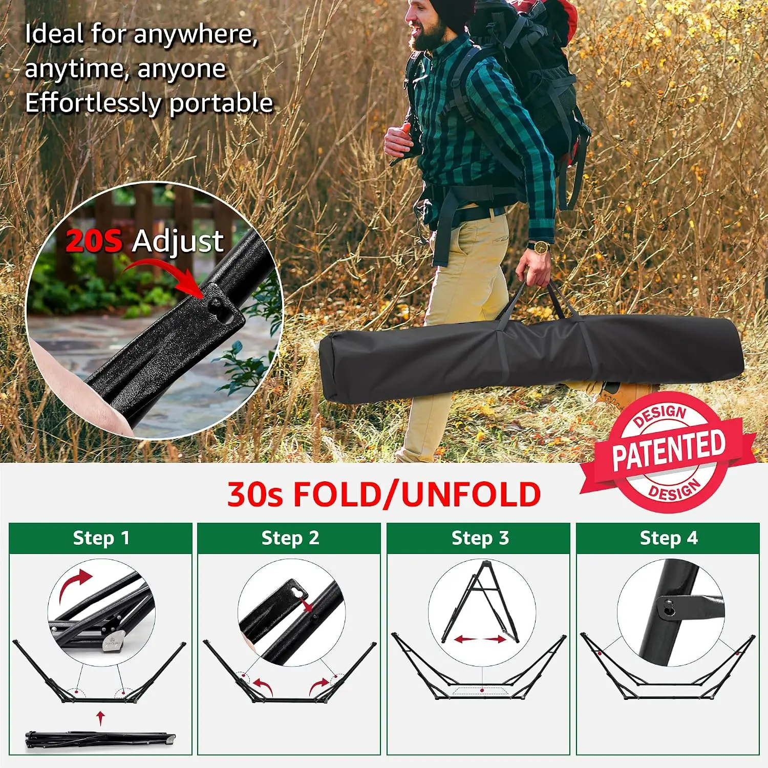 Unity Hammock Stand, Collapsib - Hammock With Stand ulasan dan harga