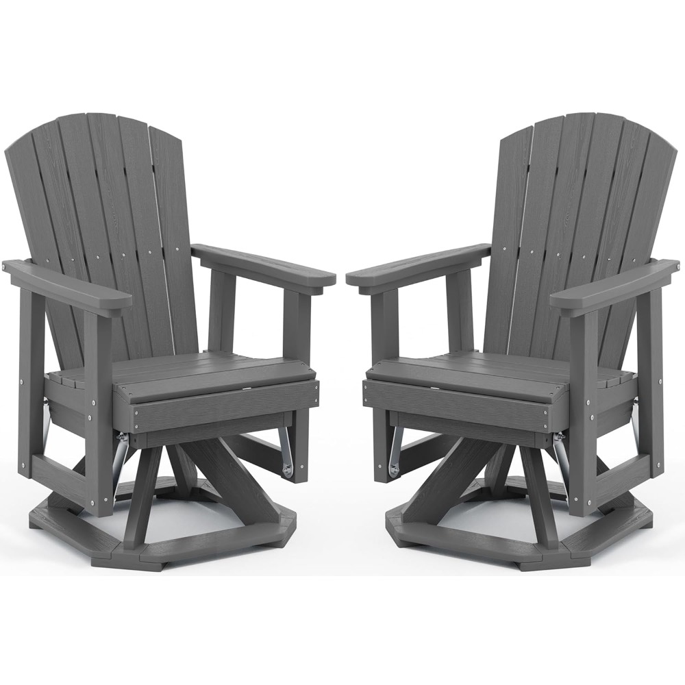 Adirondack Swivel Glider Chair - Outdoor Furniture Hdpe ulasan dan harga