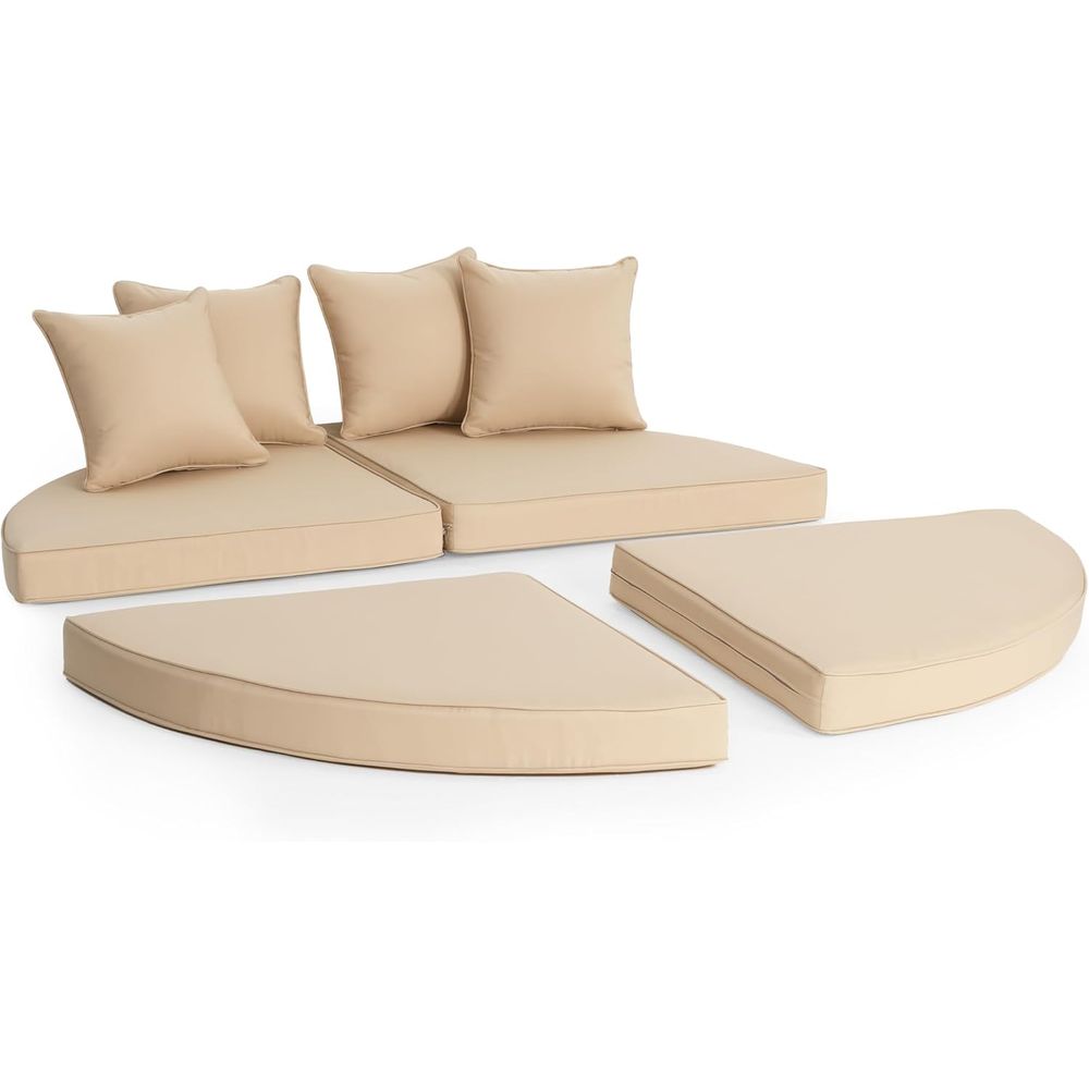 66 Inch Outdoor Patio Bed Roun - Outdoor Furniture Replacement Fabric ulasan dan harga