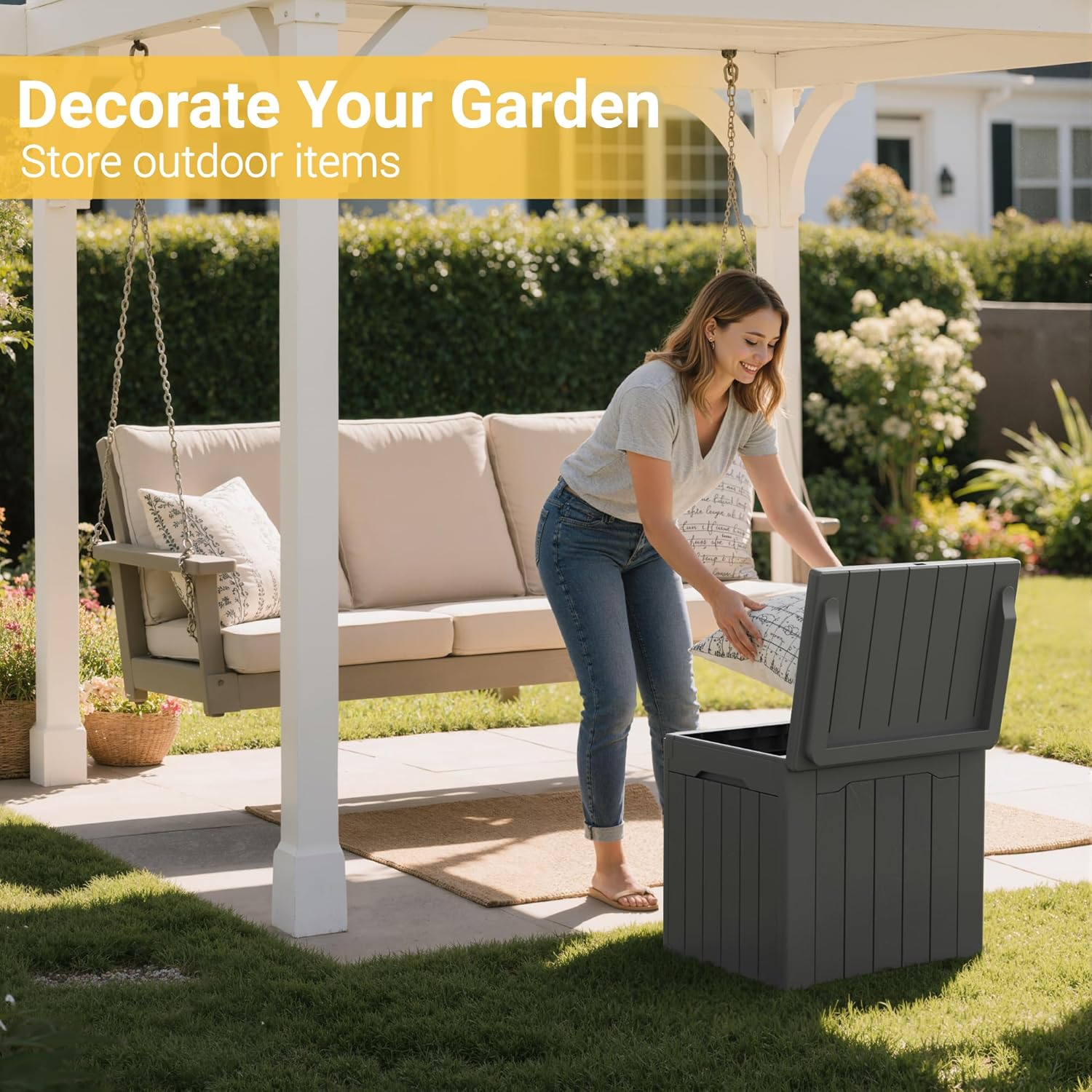 31 Gallon Outdoor Storage Box  - Outdoor Furniture With Storage ulasan dan harga