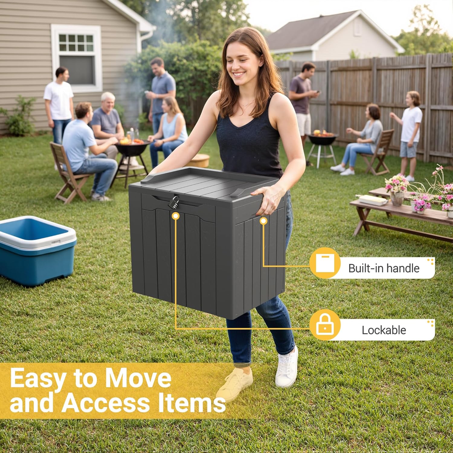 31 Gallon Outdoor Storage Box  - Outdoor Furniture With Storage ulasan dan harga