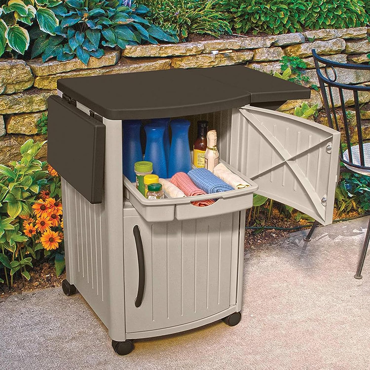 Outdoor Grilling Prep Station  - Outdoor Furniture With Storage ulasan dan harga