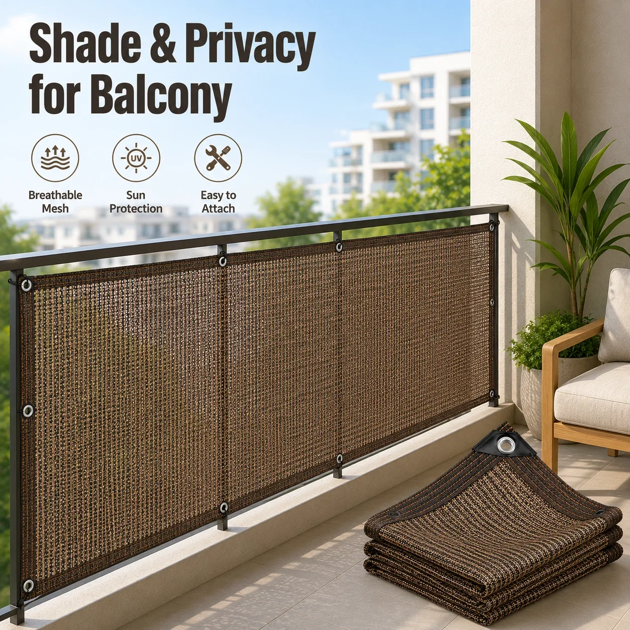 Large Courtyard Shading Net –  - Outdoor Furniture Hdpe ulasan dan harga