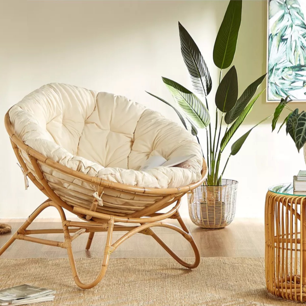 #Bohemian Rattan Papasan Chair - Outdoor Furniture Vietnam ulasan dan harga
